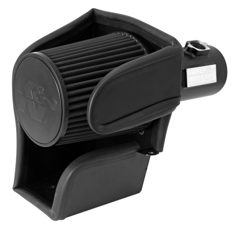 Ford F450 Super Duty Performance Air Intake - K&N Engineering - Blackhawk - Black - `08-`10